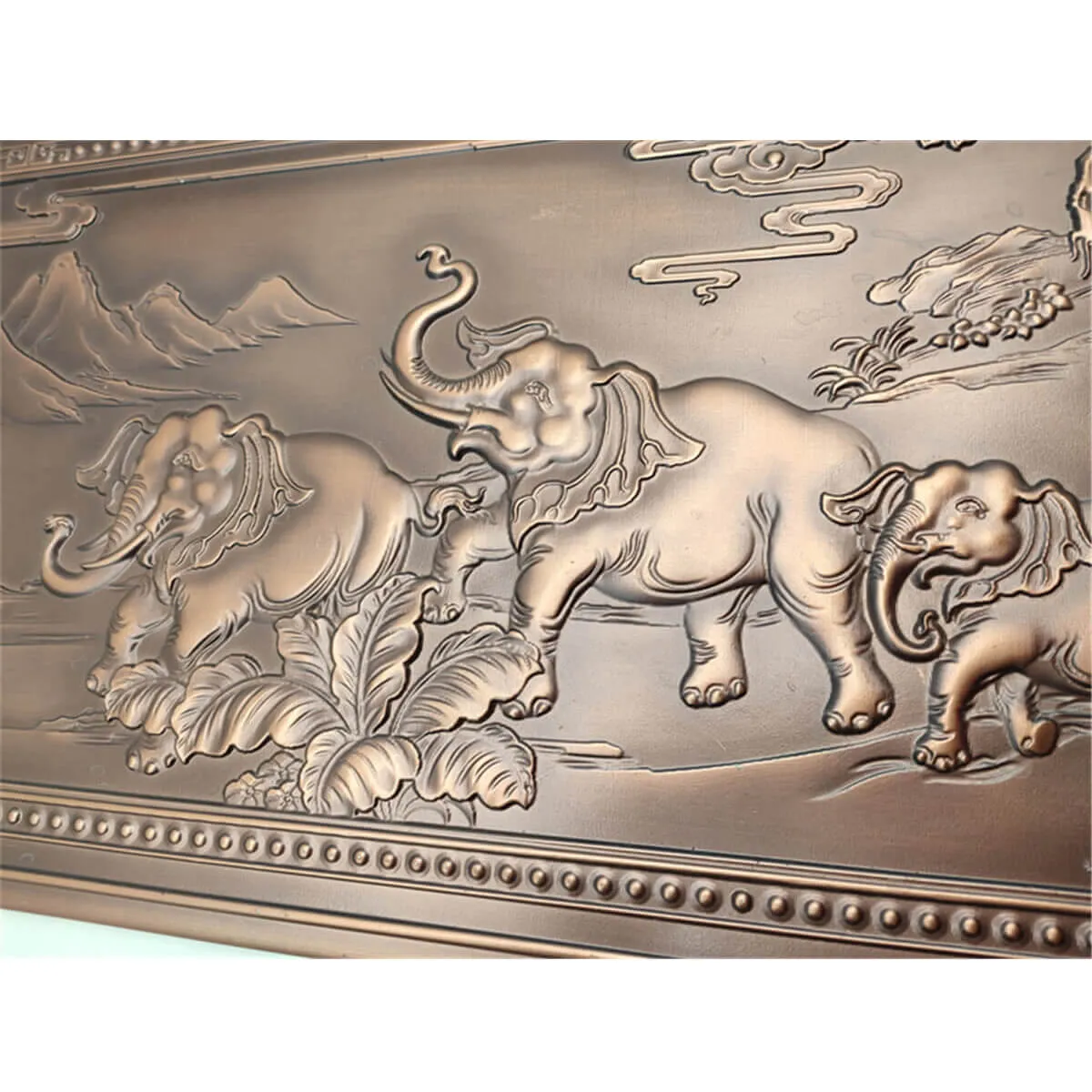Aluminum Metal Art Mural Metal Relief 3d Metal Embossed Golden Art