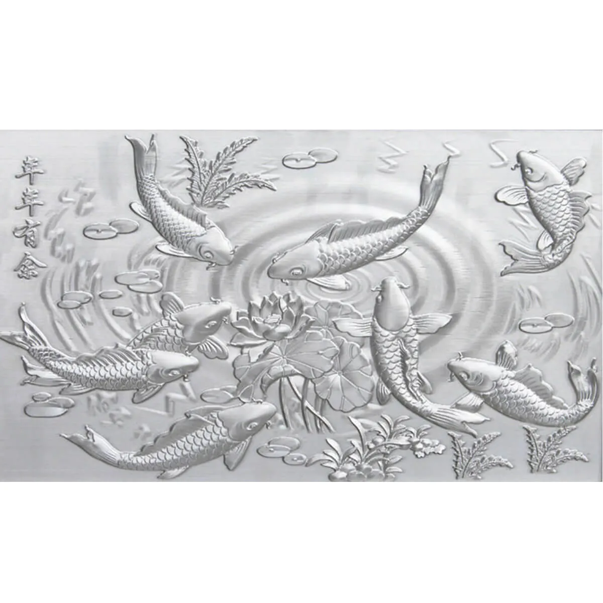 Aluminum Metal Art Mural Metal Relief 3d Metal Embossed Golden Art