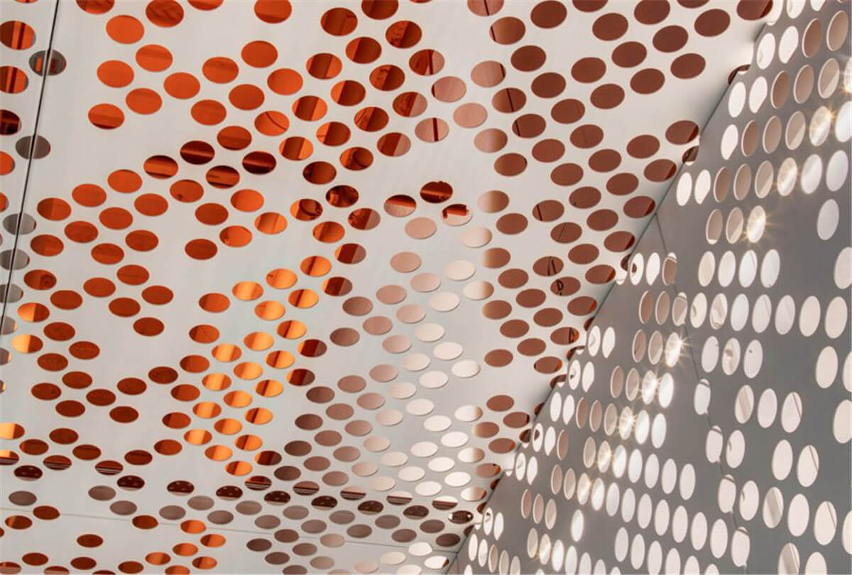 OEM Perforated Curvel Panel Outdoor& Interior Artistic Aluminum Panel Design For Facade Cladding (9)