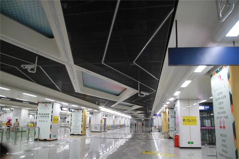 Wuhan Subway Laser Engraving Decorative Aluminum Panel Project Case (3)